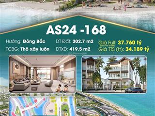 Bán biệt thự vinhomes green paradise, 34 tỷ, 302m2, chỉ với giá cực sốc  căn as24 duy nhất !!!