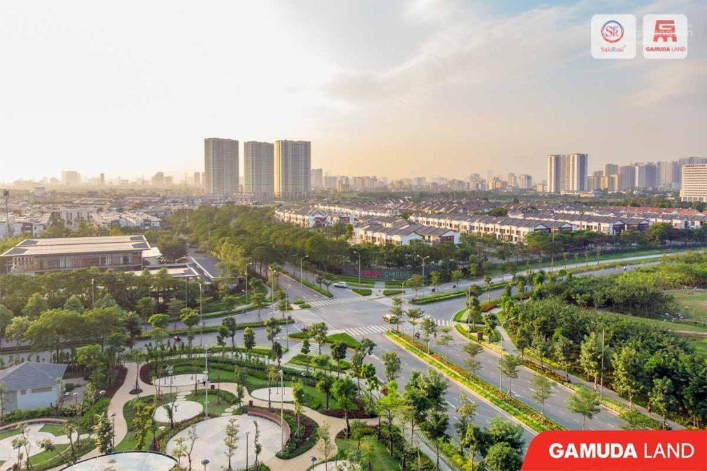 Cho thuê biệt thự gamuda. 04 tầng, full nội thất mới có thang máy, điều hòa