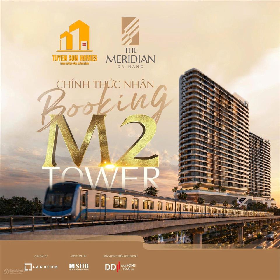Nhận booking tòa m2 dự án the meridian đà nẵng giá dự kiến chỉ 75 tr/m2  view pháo hoa sông hàn