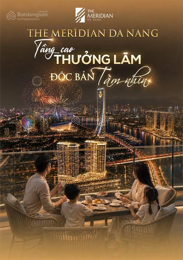 Căn hộ cao cấp the meridian chỉ 3,6 tỷ, 42 m²  view pháo hoa diff đà nẵng  ngay sông hàn