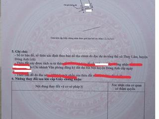 Đất mặt đường thư lâm63  thuỵ lâm đông anh hà nội (mới xã thư lâm hn)  13t