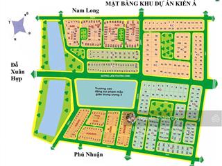 Giá tốt 70tr/m2 đất khu dân cư kiến á đường liên phường thủ đức  640m2 ngang 20x32m view công viên