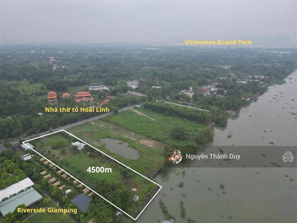 Đất lớn mặt tiền 4500m² view sông cực đẹp  cạnh khu riverside glamping  giá đầu tư chỉ 78 tỷ