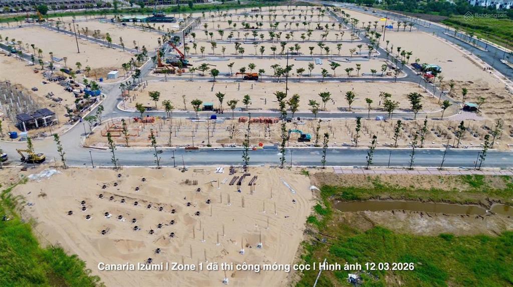 Ưu đãi đến 10,5% tại phân khu canaria trong đô thị sinh thái izumi city nam long 8x20,5m