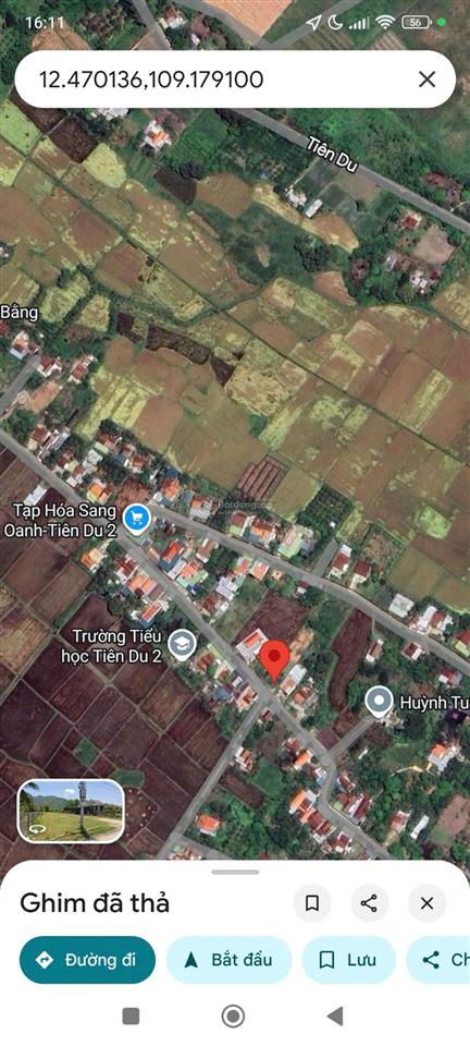 Bán đất diện tại phường hoà thắng, ninh hoà tỉnh khánh hoà. giá chỉ hơn 2tr/m2