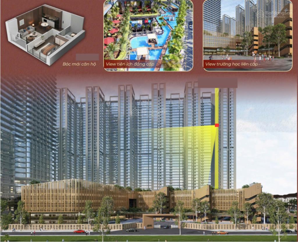 Căn hộ 1pn view vườn hoa, trường học giá tốt nhất tòa l3 dự án sunshine legend city chỉ từ 64tr/m