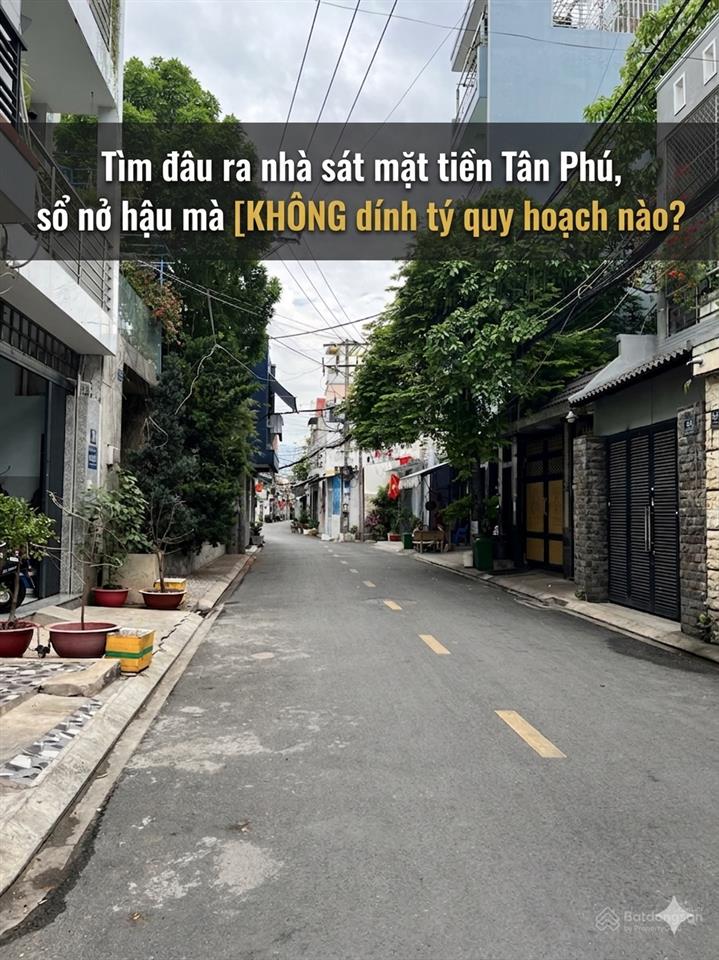 [hiếm] kênh tân hoá 56m2 nở hậu 5m  cách mặt tiền 2 căn  6 tỷ