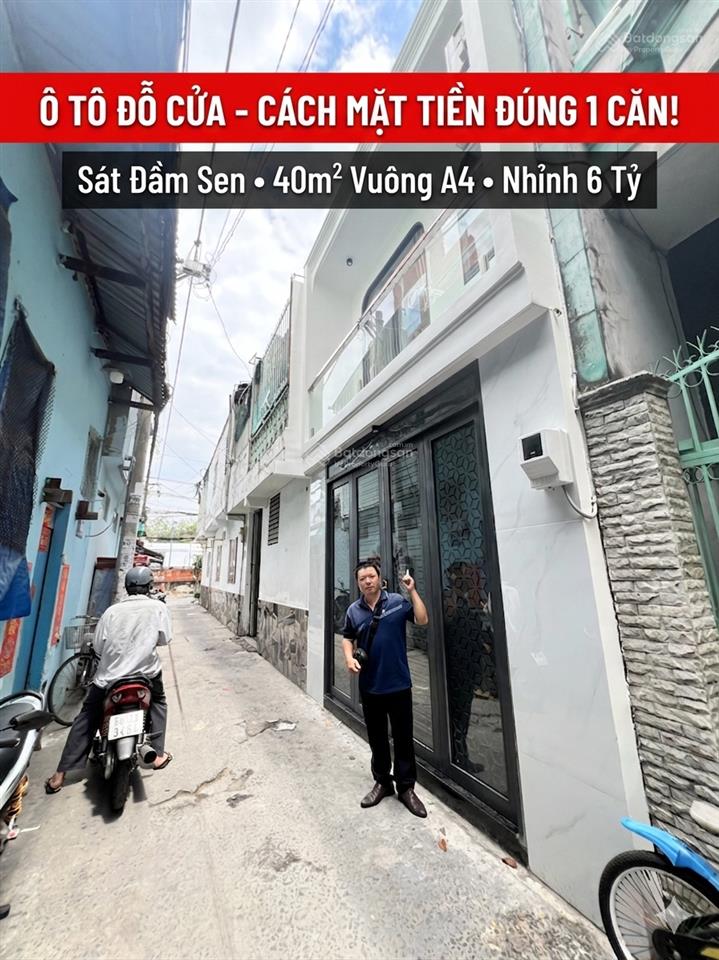 Siêu phẩm đầm sen  hẻm ô tô sát mặt tiền  40m2 vuông a4, full nội thất  6.8 tỷ
