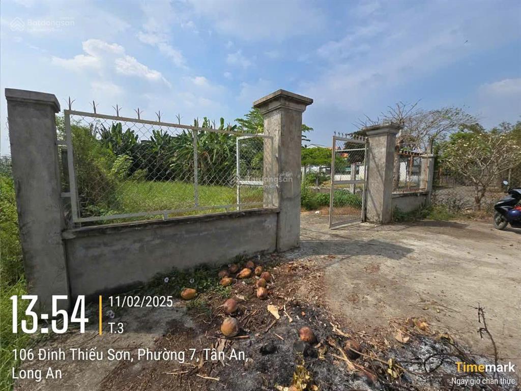 Bán đất thổ cư trung tâm tp. tân an, long an  dt 1.030m², 395m² thổ cư  chỉ 6,2tỷ thương lượng