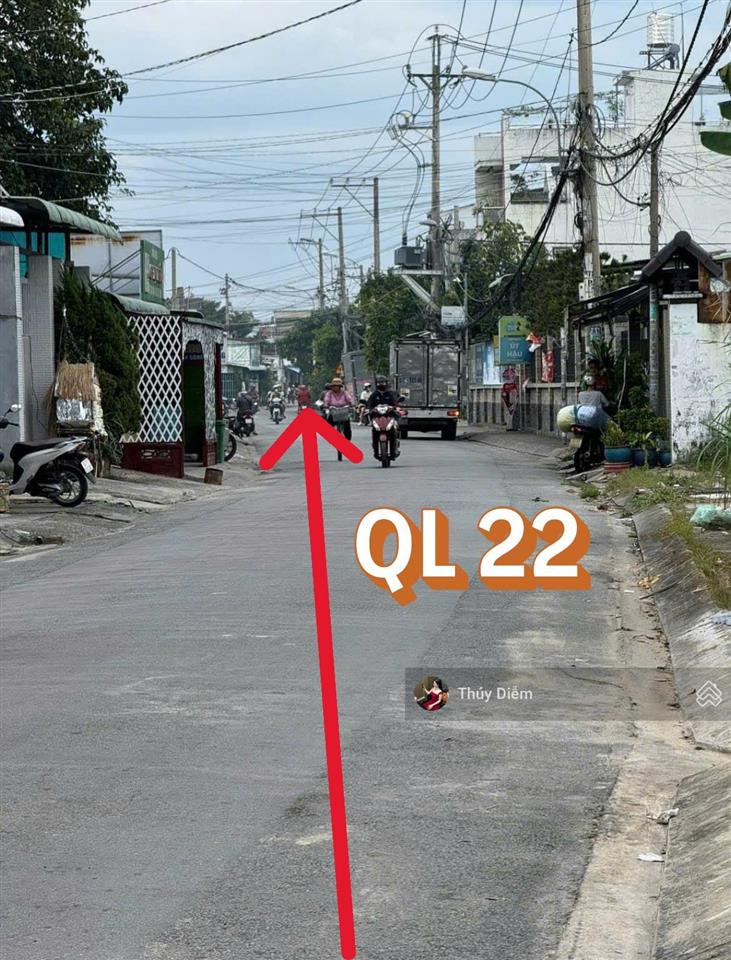 1 lô đất ở đ.nguyễn văn ni gần cầu vượt củ chi giá chỉ 1,1 tỷ dt 100m2 full thổ cư, sổ hồng riêng