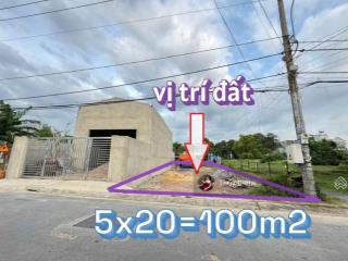 1 lô đất ở đ.nguyễn văn ni gần cầu vượt củ chi giá chỉ 1,1 tỷ dt 100m2 full thổ cư, sổ hồng riêng