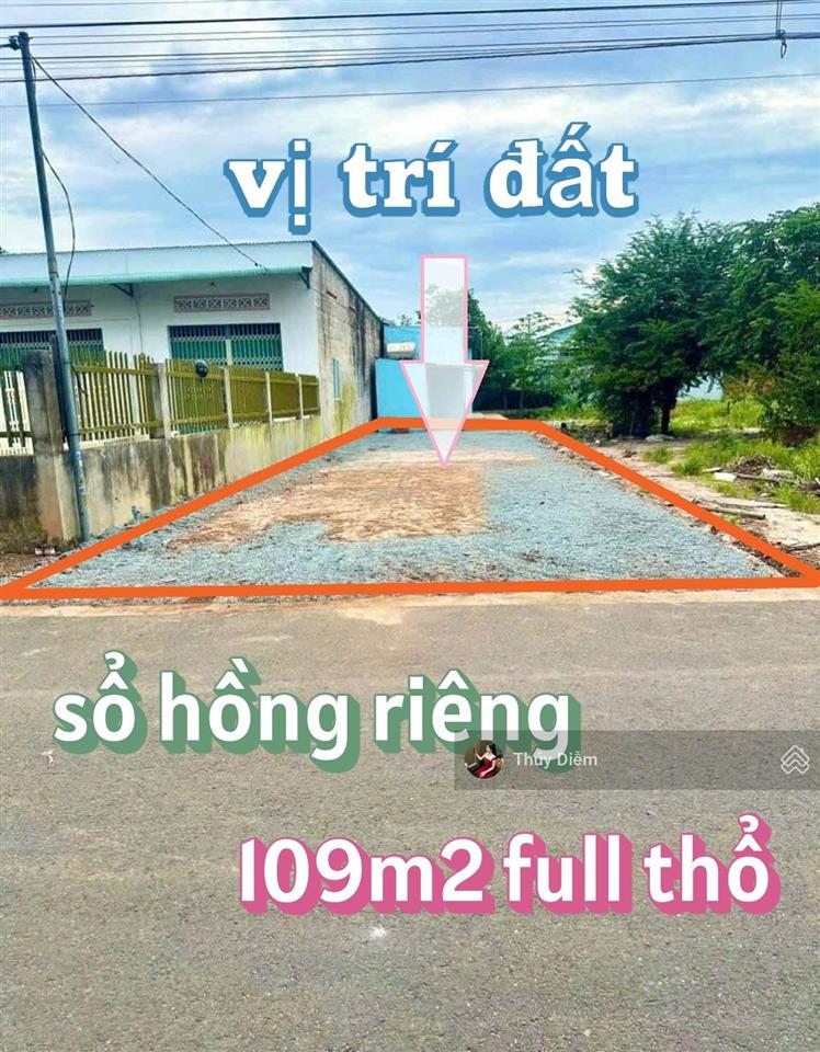 1 tỷ sở hữu ngay lô đất 109m2, đ.nguyễn thị rành  tân an hội cách kcn tây bắc chưa tới 10p, shr