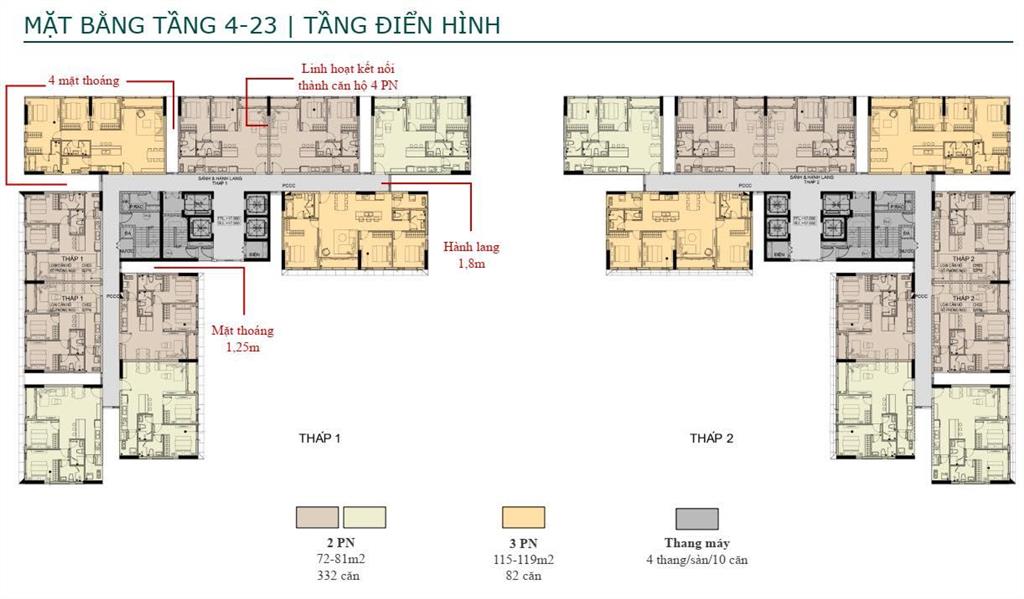 Cần bán căn hộ 81m² (2pn2wc)  giá 5 tỷ 466  hướng tây nam  căn góc 3 mặt thoáng  giá tốt