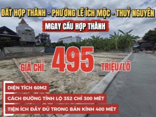 Đất trung tâm lê ích mộc, ô tô vào tận đất, giá chỉ 495 triệu