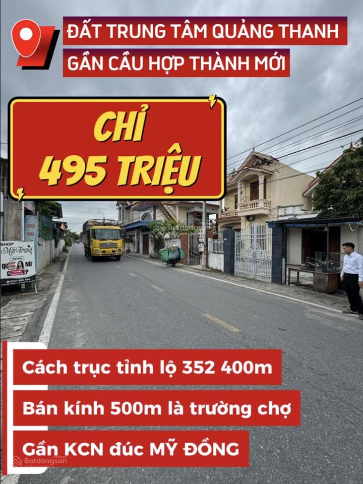 Đất trung tâm quảng thanh, phường lê ích mộc