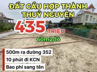 Bán đất tại lê ích mộc, hải phòng, giá ưu đãi 435 triệu, 60m2