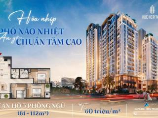 Căn hộ 3pn trung tâm tp huế  hue heritage đối diện vincom, giá cực tốt