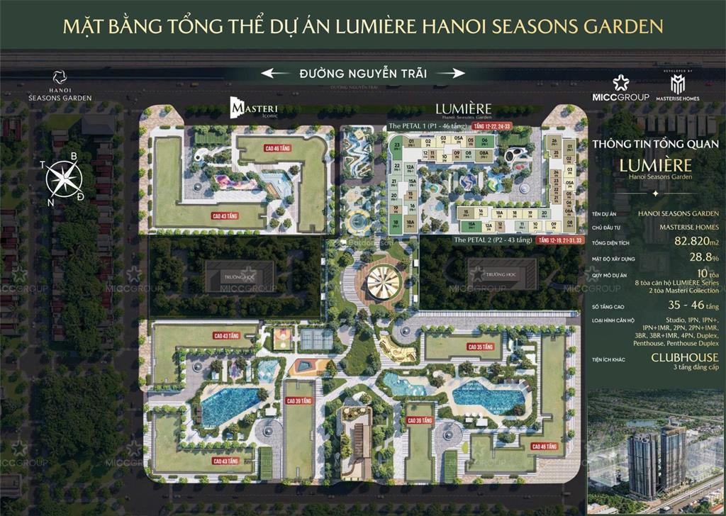 Cập nhật giá & quỹ căn 1pn tại hanoi seasons garden (masteri cao xà lá) tại nguyễn trãi, hn