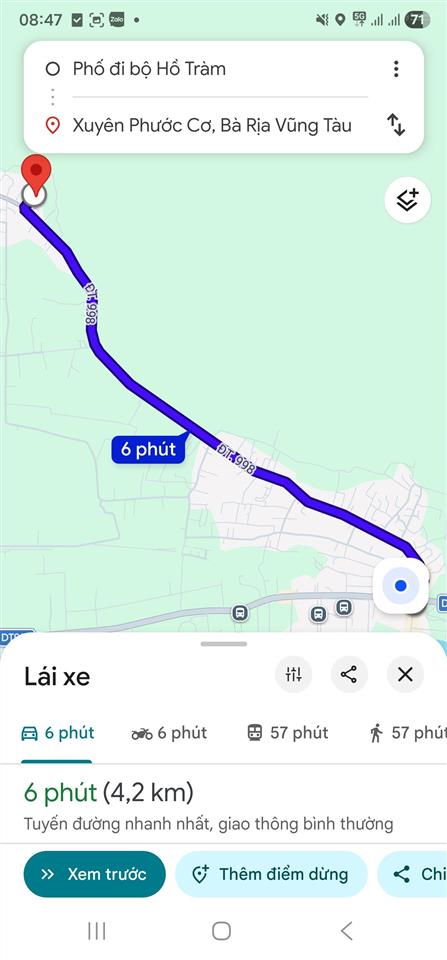 530m² view rừng hồ tràm  cách biển 4km  shcc  thích hợp homestay nghỉ dưỡng   0904 787 ***