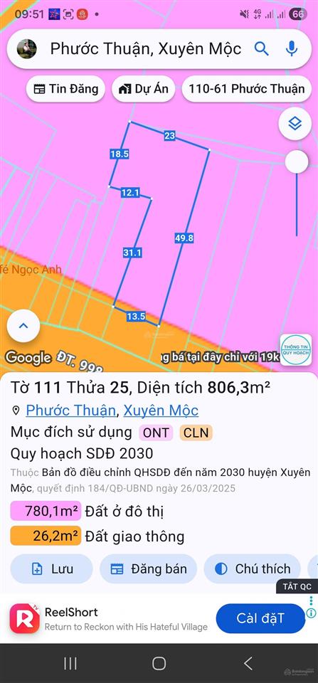 950m2 mt 998b hồ tràm  100m2 thổ cư  shcc  cách biển hồ tràm 4km   0904 787 ***