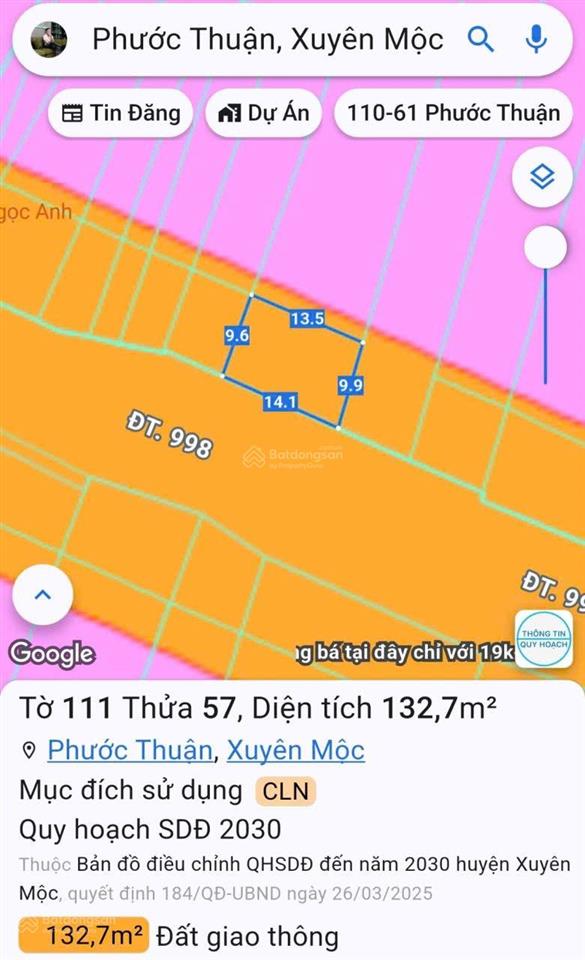 950m2 mt 998b hồ tràm  100m2 thổ cư  shcc  cách biển hồ tràm 4km   0904 787 ***