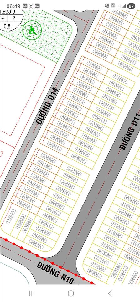 Lô góc 2mt the sol city 195m2 đối diện cum kcn lớn giá 6.95 tỷ  0904 787 ***