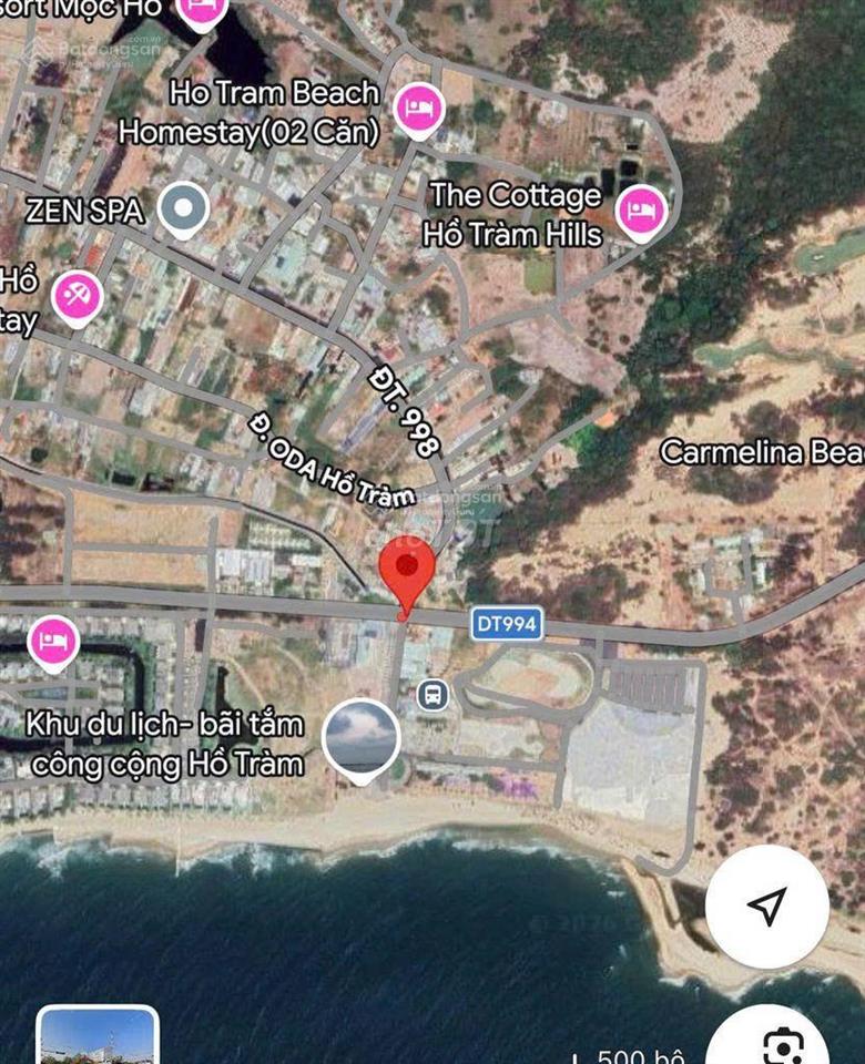 Miếng đất lớn vị trí vàng ngã tư biển hồ tràm  đất ở có thổ cư dt 1014m2