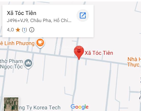 Lô hai mặt tiền đường phú mỹ tóc tiên gần 5300m²