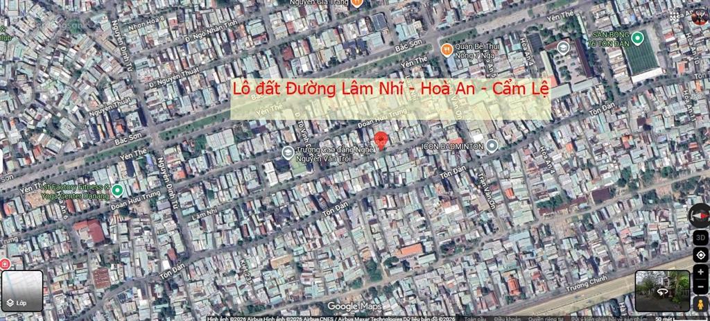 Bán đất đường lâm nhĩ  hoà an  cẩm lệ  gần yên thế bắc sơn  giá rẻ