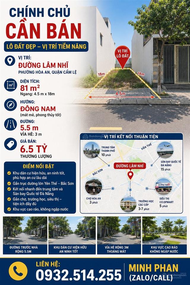 Bán đất đường lâm nhĩ  hoà an  cẩm lệ  gần yên thế bắc sơn  giá rẻ