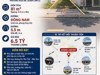 Bán đất đường lâm nhĩ  hoà an  cẩm lệ  gần yên thế bắc sơn  giá rẻ