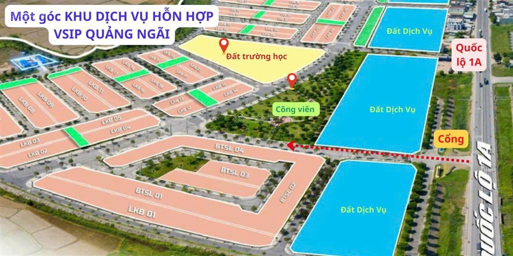 Bán lô đẹp view trường học và cạnh công viên lớn dự án vsip, gía tốt thương lượng nhanh.