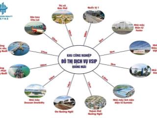 Một lô đẹp view trường học, cạnh công viên khu dvhh vsip quảng ngãi, giá đầu tư