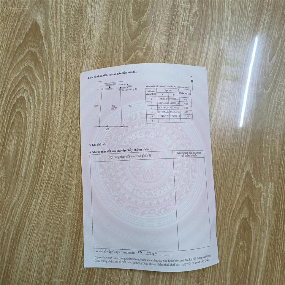 Lô đất full thổ cư phước hậu phước lý  207m2 ( 9.7m x 21.5m ) nở hậu 12m  gần cầu tràm  hơn 2 tỷ