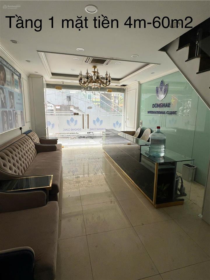 Tôi cần cho thuê nhà mặt phố nguyễn trãi 60m2, 6 tầng, mt4m gần ngã tư sở giá 28tr.