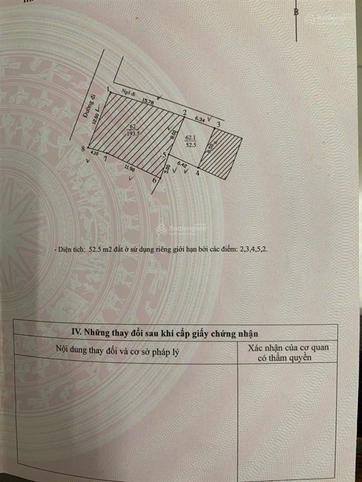 Cần bán mảnh đất tại phố nam dư  lĩnh nam hà nội diện tích đất 52.5m2 oto vào đất  0983 873 ***