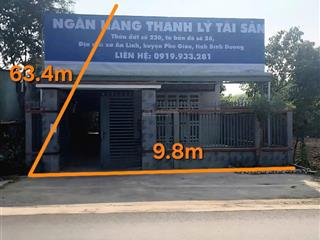 2 tỷ 653 = 595,3m² nhà mặt tiền đh507, an linh, phú giáo, bình dương