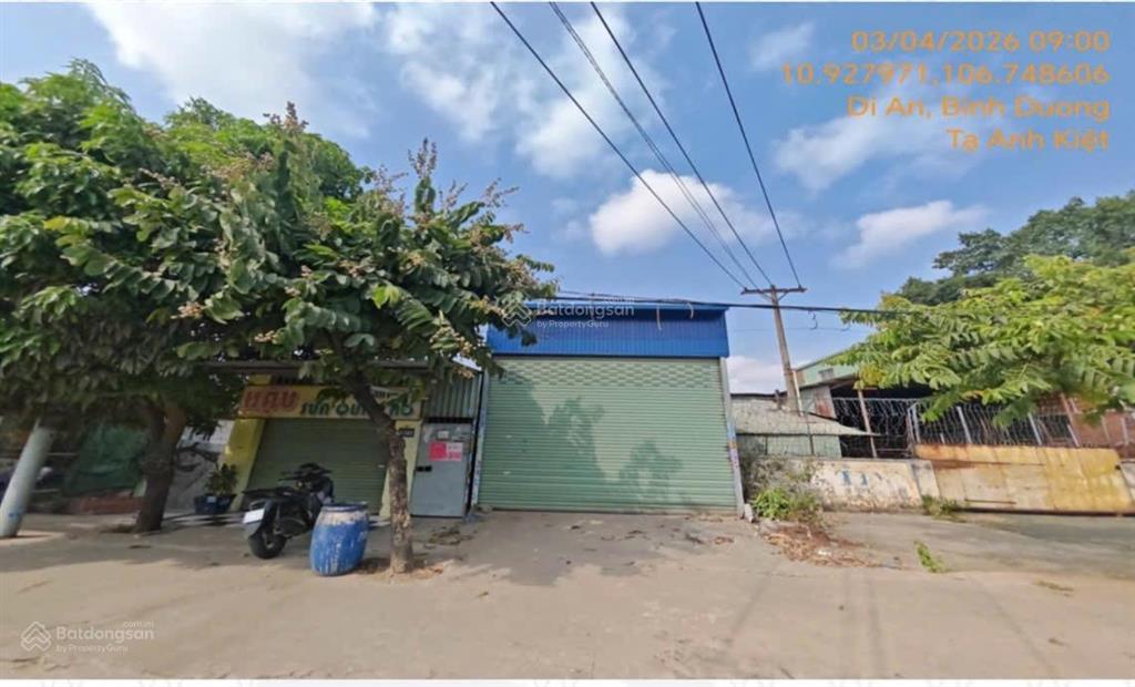 270,3m2 mặt tiền đt 743c nở hậu, kp chiêu liêu, tân đông hiệp, dĩ an, bình dương
