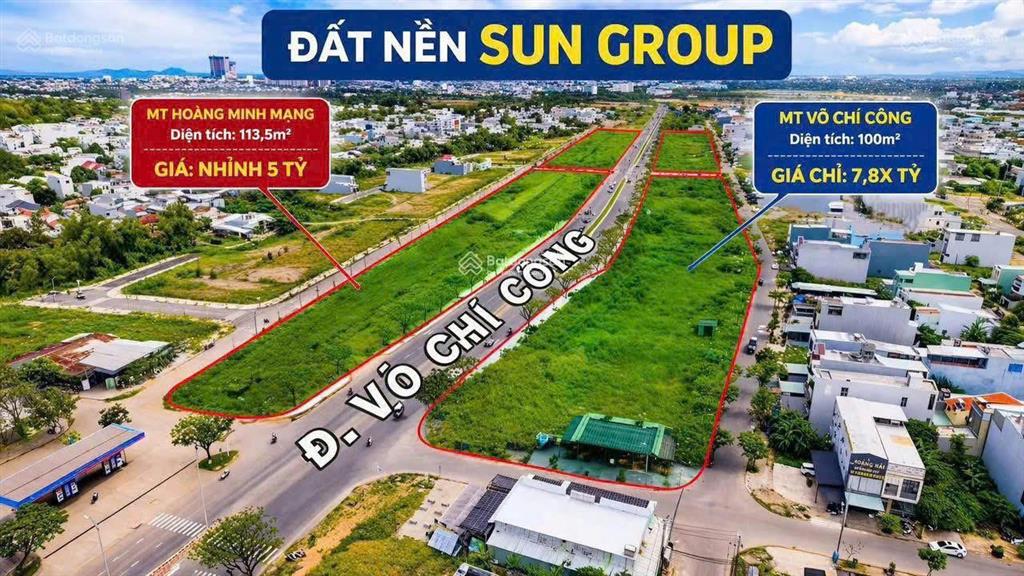 Sun group vừa ra đất nền khu võ chí công, ưu đãi cho kh nhanh tay  trước, chỉ 4,944 tỷ