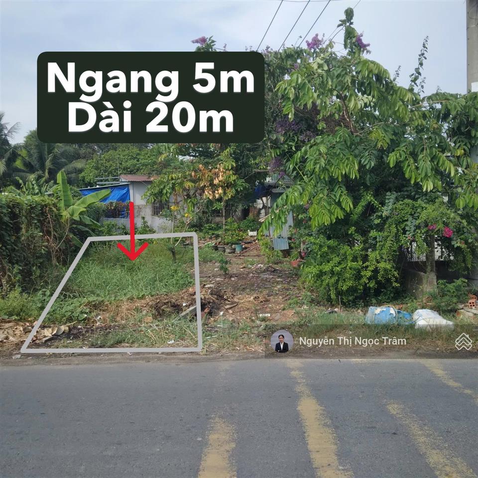 100m2 giá 1tỷ1 ngay đường nguyễn thị chuẩn xã tân thông hội huyện củ chi sổ hồng riêng chính chủ