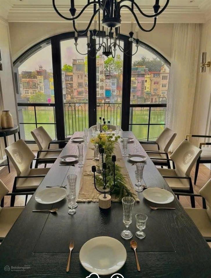 Nhà đẹp phố nguyễn văn cừ, dt 80 m2, 7 tầng, 2 mặt tiền, view hồ, kd