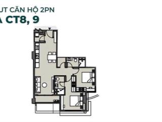 Hot cắt lỗ 300 tr căn hộ 2 phòng ngủ masteri grand view , cuối năm 2026 nhận nhà , chủ ngop