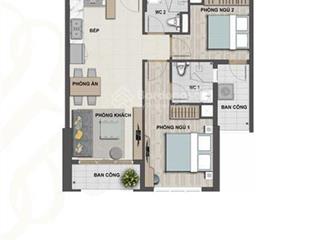 Bán căn 2pn diện tích 64,5 m² tầng trung view hồ bơi giá 6,2 tỷ căn hộ victoria village