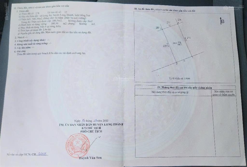 Cần bán nhanh lô biệt thự 300m2, long thành, đồng nai
