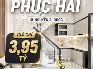 Bán nhà 1 trệt 1 lầu 3pn gần chợ tân phong giá 3,95 tỷ