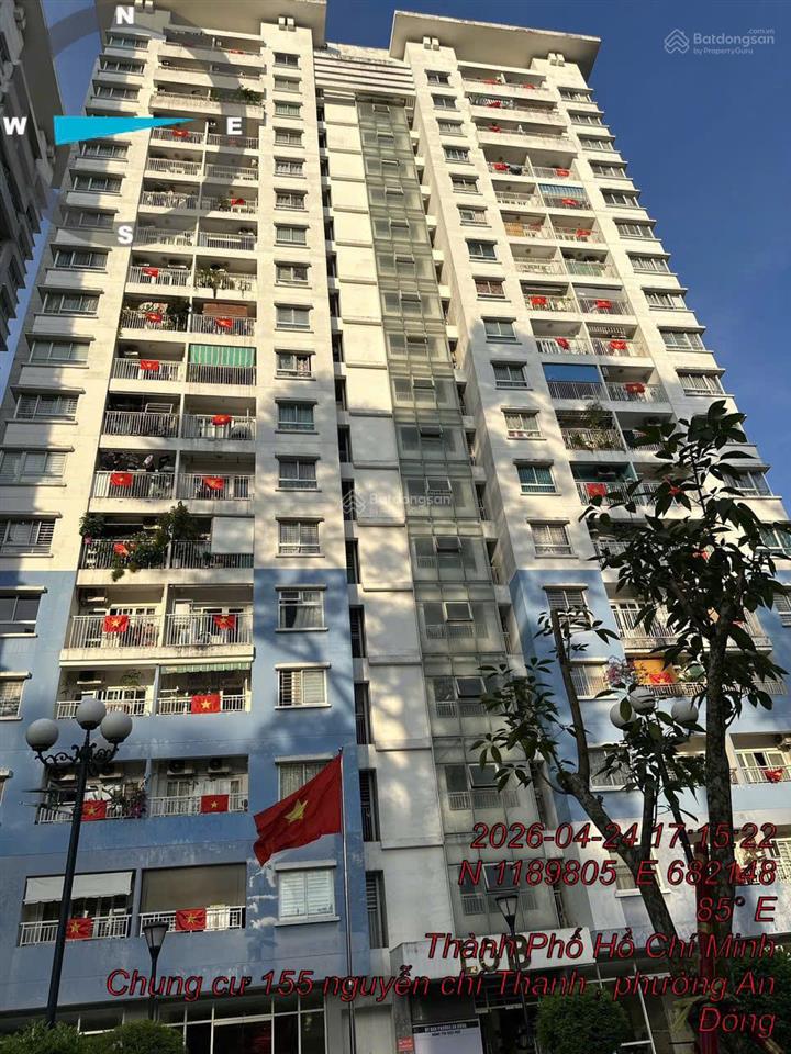 Căn hộ 2pn, 1wc tại chung cư 155 nguyễn chí thanh, 4,05 tỷ, 60m2 bao đẹp giá siêu hời