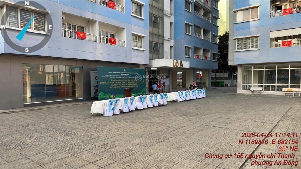 Căn hộ 2pn, 1wc tại chung cư 155 nguyễn chí thanh, 4,05 tỷ, 60m2 bao đẹp giá siêu hời