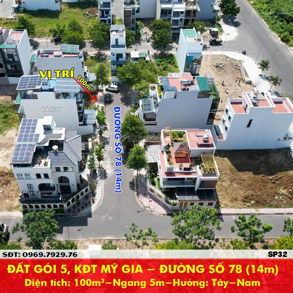 Đất gói 5, kđt mỹ gia  đường số 78 rộng 14m  giá 48 triệu/m2