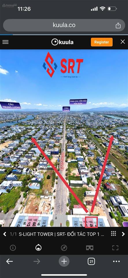 Căn 1pn+ view thành phố và cầu trung lương  giá chỉ từ 3.1tỷ