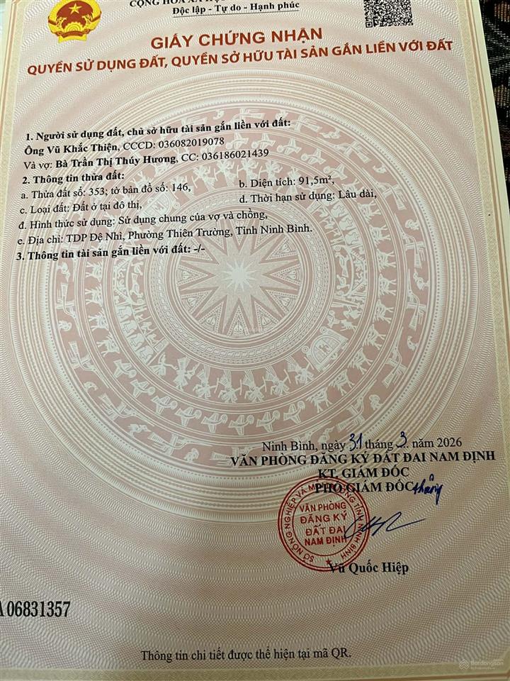 Bán nhà riêng chính chủ tại nam định